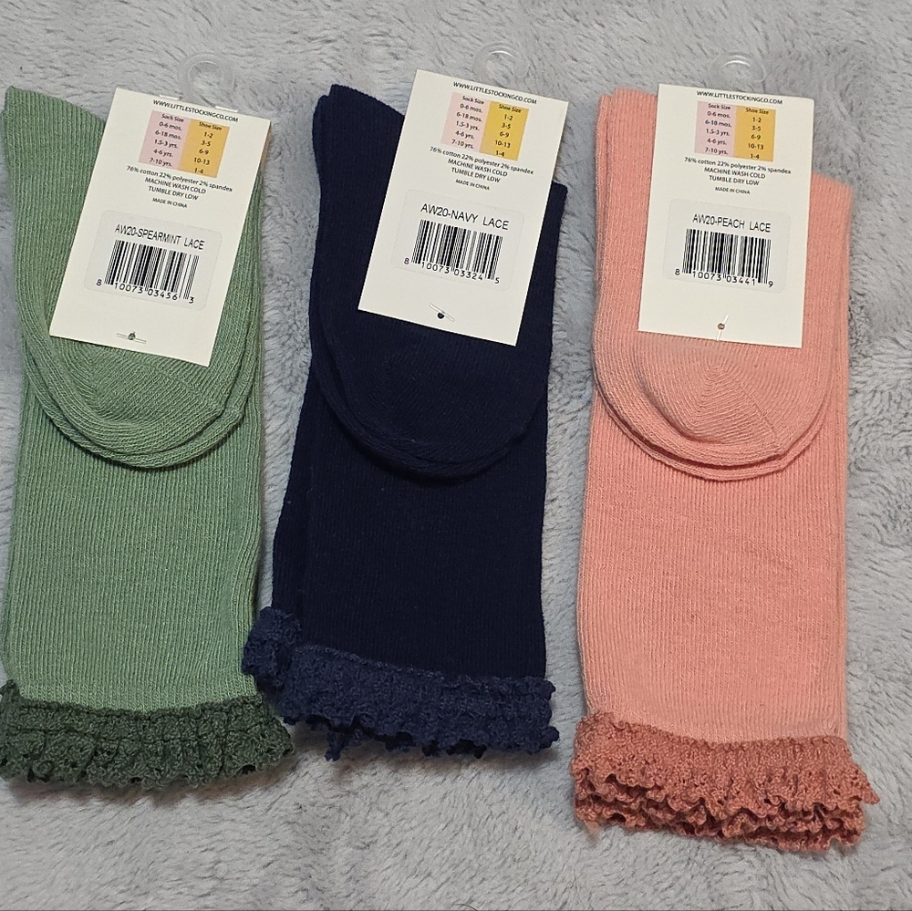 NWT little stocking co. knee high socks - Picture 2 of 2
